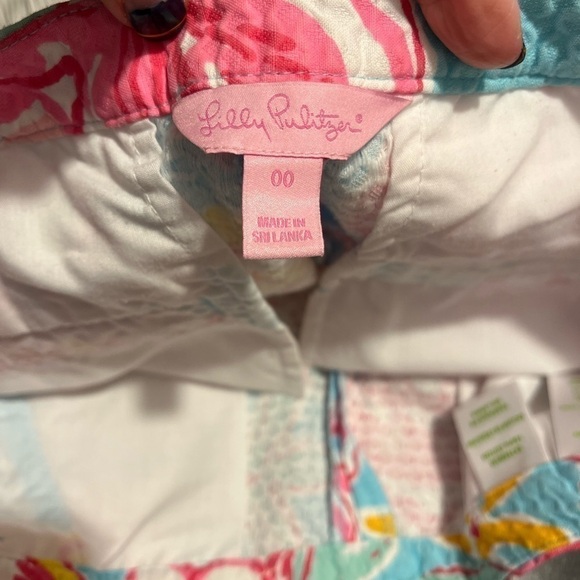 Lilly Pulitzer Addie Breakwater Blue Lolita Shirts Sz 00 EUC - Picture 3 of 7